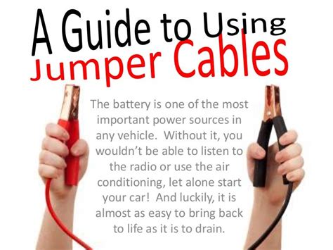 A Guide to Using Jumper Cables