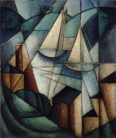 albert gleizes cubism | Sailboats (Scène du port) - 20th Century ...