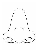 Nose Coloring Pages For Kids sketch template