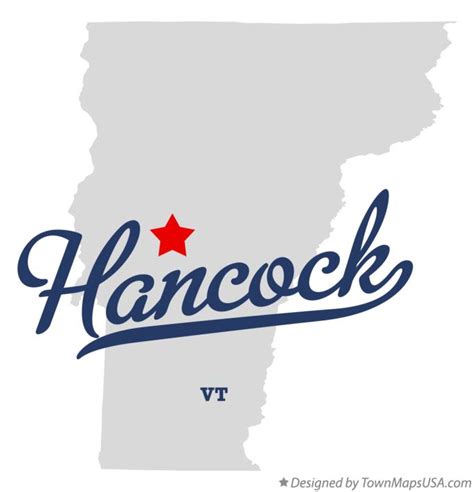 Map of Hancock, VT, Vermont