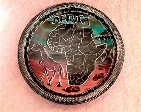AFRICAN ETCHED SOAPSTONE Bowl Africa Map Animals Handcarved 6" EUR 25,17 - PicClick FR