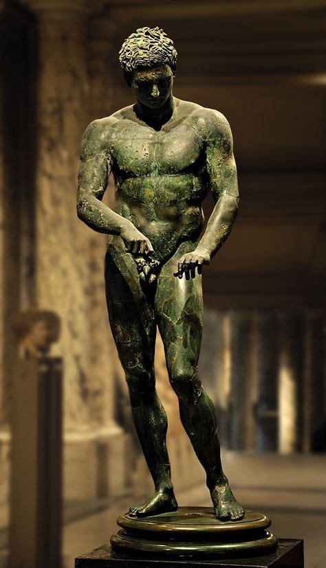 THE SCULPTED MAN; Apoxyomenos (athlete scraping his body with a strigil ...