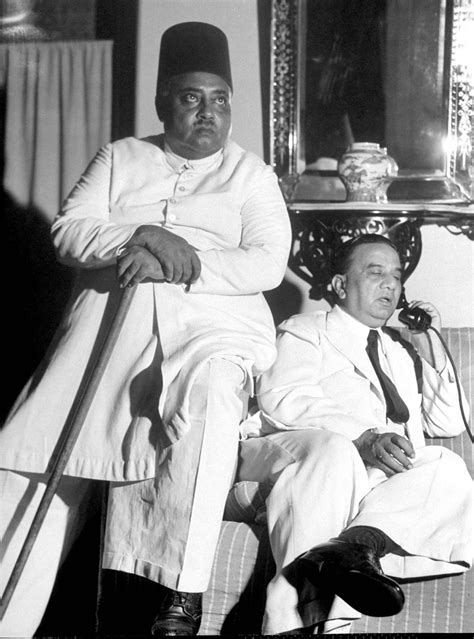 It is the eve of Direct Action Day. Bengal Premier, Huseyn Shaheed Suhrawardy (right), is ...