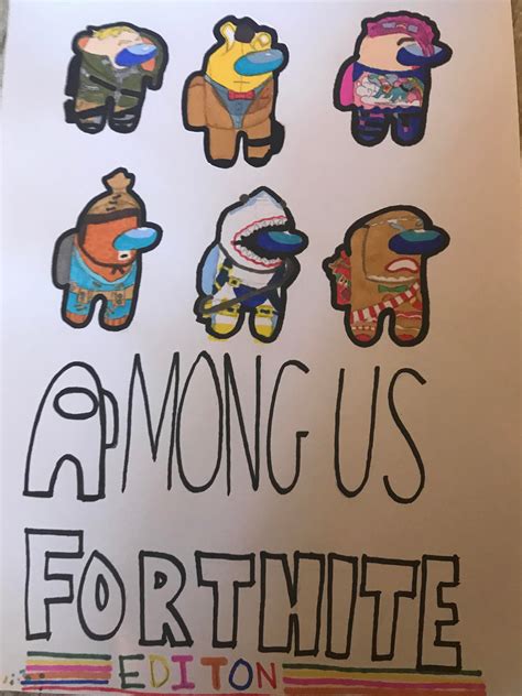 Fortnite among us characters : r/AmongUsArt