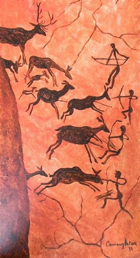 Neolithic Hunt by John Connaughton | Prehistoric painting, Prehistoric ...