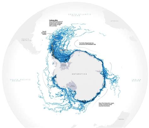 Map of the Week: World’s Largest Iceberg, A68a, on Collision Course ...