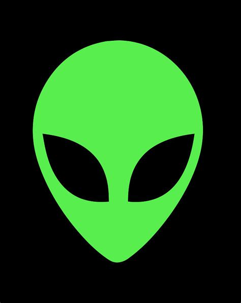 Green Alien Head Apparel 90'S Style Clothing Funny Alien Digital Art by ...