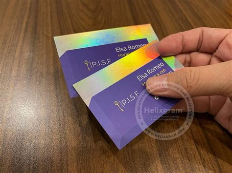 Holographic Foil Business Cards, Holographic Card Printing Saigon ...