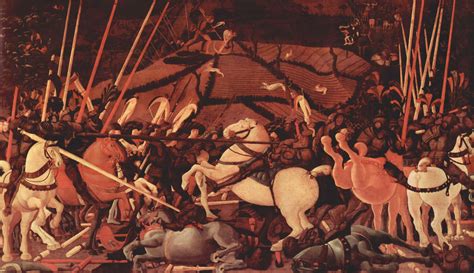 Paolo Uccello, "La batalla de San Romano", hacia 1450-60. Temple sobre tabla. Galleria … | Arte ...