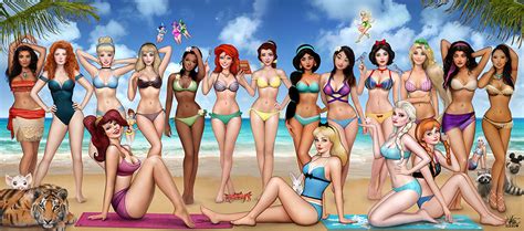 Disney Girls at the Beach by Nszerdy on DeviantArt