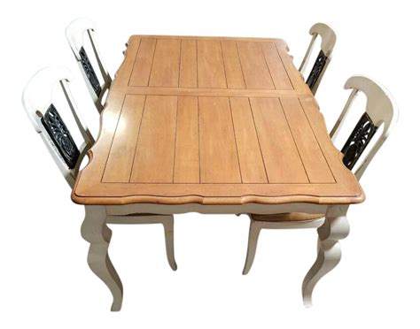 Ethan Allen Legacy Collection Double Leaf Table Table And Chair Sets, Dining Table Chairs ...