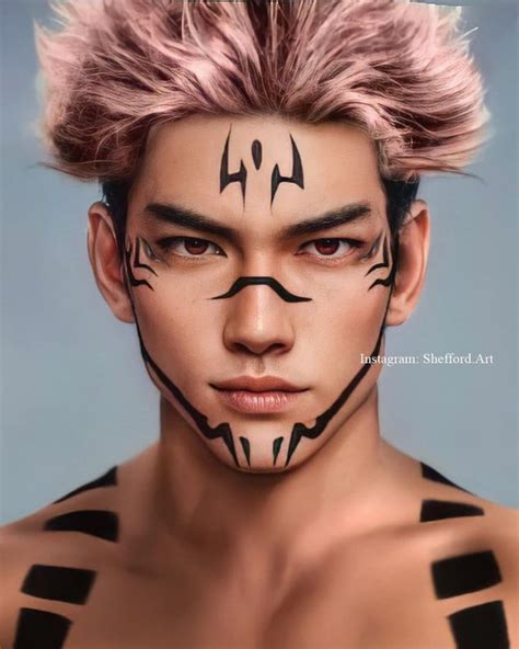 Realistic Sukuna using Artbreeder & Photoshop 🤍 : JuJutsuKaisen