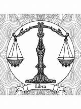 Kids N Funcom  Coloring Page Zodiac Signs For Adults Libra sketch template