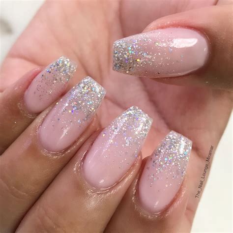 Glitter ombré nail art design | Pink glitter nails, Glitter nail art, Ombre nails glitter