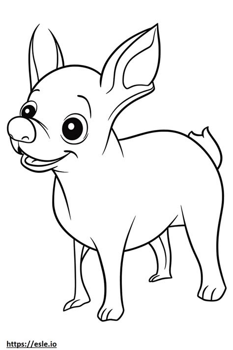 Apple Head Chihuahua baby coloring page