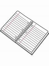 Notebook coloring pages sketch template