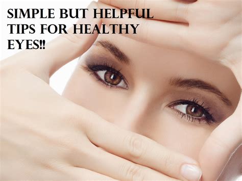 Simple But Helpful Tips for Healthy Eyes ~ Healthy Lifestyle Tips - Shahir