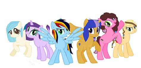 Mlp Next Gen Mane Six by Kimrocks111 on DeviantArt