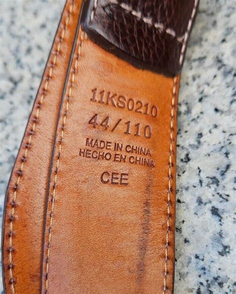 Kirkland Men Signature Brown Italian Full Grain Leather Belt Size : 44 | eBay