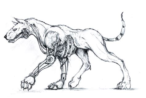 Mecha-Dog | Robot concept art, Robot animal, Cheetah drawing