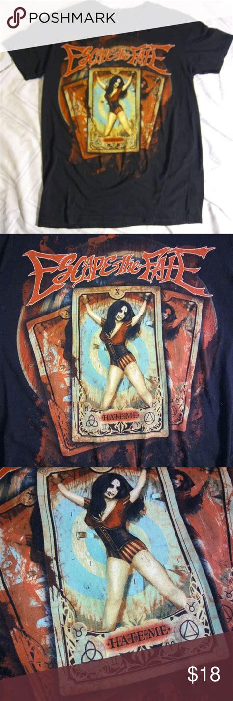 Escape the Fate band shirt | Band shirts, Hot topic shirts, Band merch