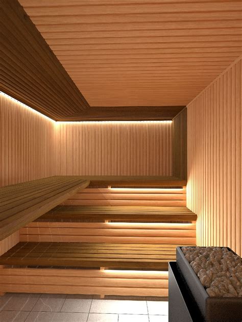 Sauna project by Artom Bugo at Coroflot.com Piscina Interior, Spa Interior, Interior Design ...