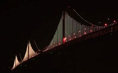 Watch a magical LED light installation on the San Francisco Bay Bridge | Grist