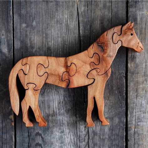 Wooden Horse Puzzle - Hand & Fairmade Home Decoration - by SiRo