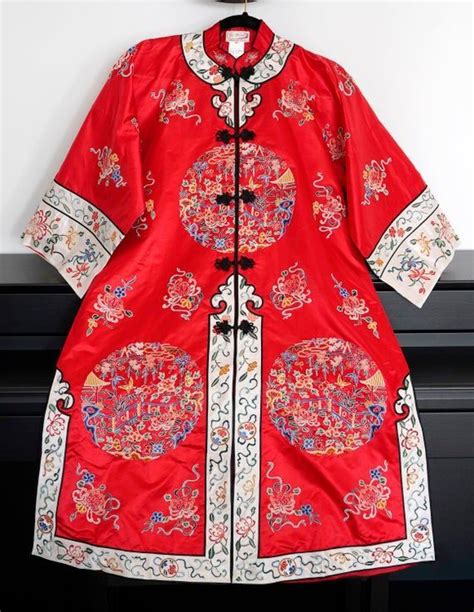 Extra 15% off! Antique/Vintage Chinese Silk Embroidered Robe/Coat ...