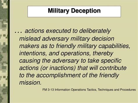 PPT - Military Deception PowerPoint Presentation, free download - ID ...