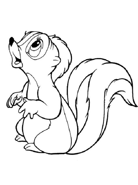 Skunk coloring pages