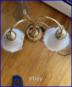 Vintage brass table lamps pair | Collection Antique Used