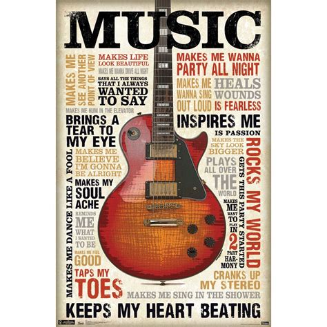 Music Inspires Me Poster By Trends International | ThatSweetGift
