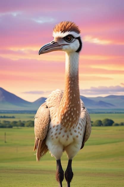 Premium AI Image | Ostrich large bird animal wallpaper background ...