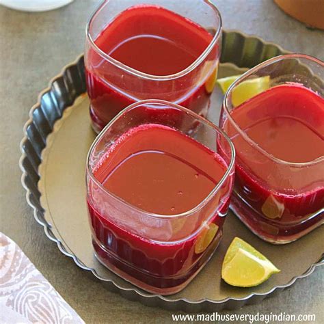 ABC Juice Recipe (Apple Beet Carrot Juice) - Madhu's Everyday Indian