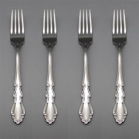 Oneida Stainless Dover (Glossy) Dinner Forks - Set of Four * USA Made | eBay