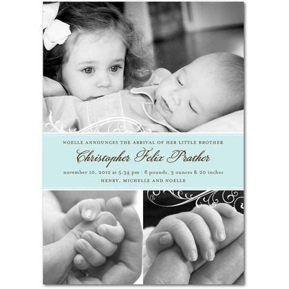 would be cute with big sister pictured | Baby boy birth announcement, Birth announcement boy ...