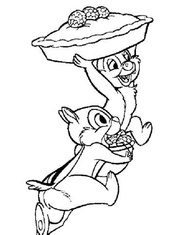 Kids-n-fun.com | 35 coloring pages of Chip and Dale