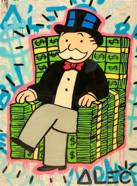 Artwork Alec Masked Monopoly Time Is Money Wall Art Canvas | Etsy