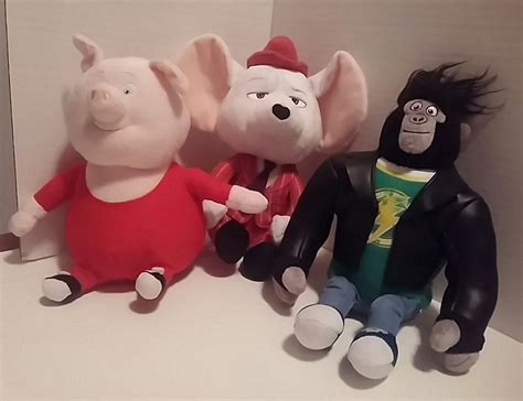 Sing Movie Characters Plush Johnny Gunther Mike TY Lot of 3 #Ty | Sing movie characters, Sing ...