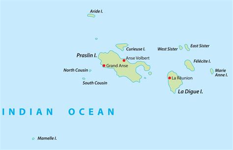 Map of Seychelles: La Digue - Constance Hotels and Resorts