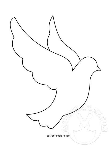 Peace Dove template printable - Easter Template