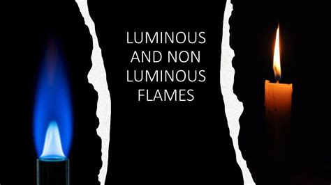 Luminous and Non-Luminous Flame - YouTube