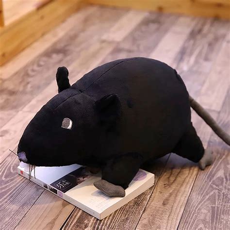 Gosig Ratta Black Rat Soft Toy Plush Cuddly Teddy Stoftier Peluche Stu ...