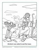 Abraham Was Called To Sacrifice Isaac Coloring Page  Sunday School sketch template
