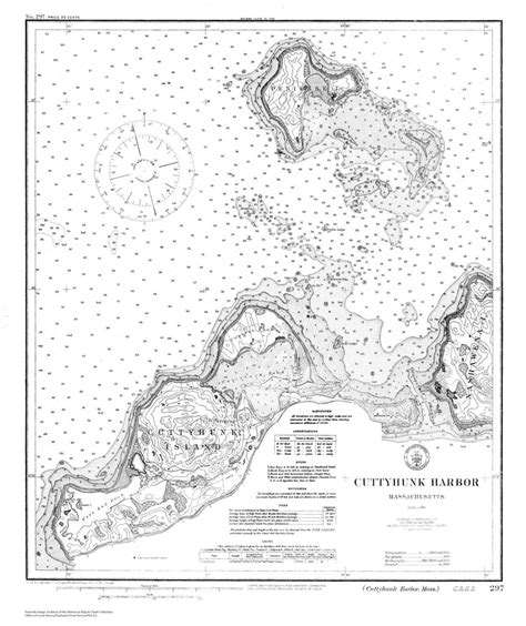 Cuttyhunk Historical Map B&W – Nautical Chart Prints