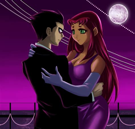 Robin and Starfire by ArtCrawl on DeviantArt