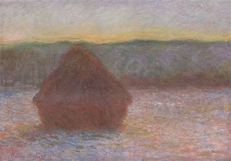 Claude Monet: Haystacks, Thaw, Sunset Picture Color Codes