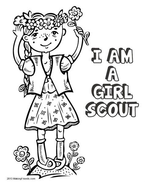 1000+ images about Girl Scout coloring pages on Pinterest ...