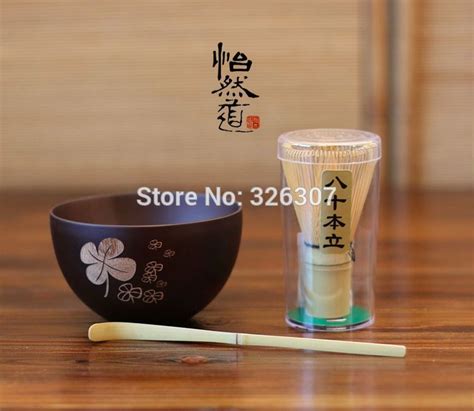 Four Leaf Clover Japan Handmade Bator Matcha gift jujube wood Maccha ...